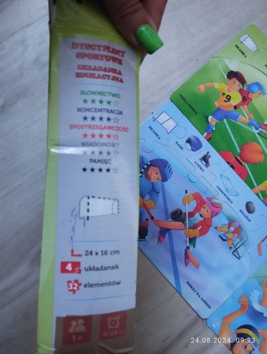 Puzzle edukacyjne sport