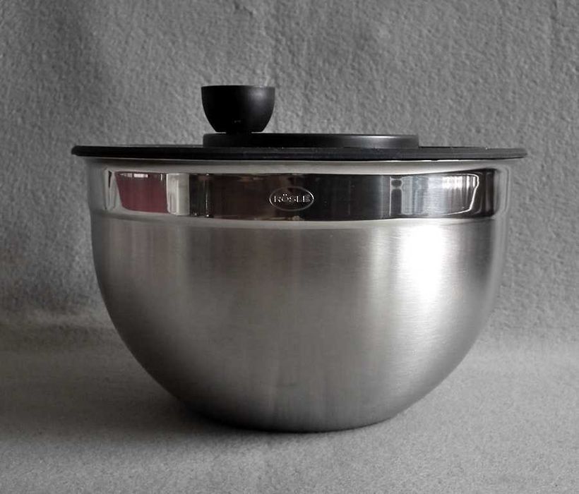 Niemiecka suszarka/wirówka do sałaty ze szklaną pokrywą ROSLE 24cm