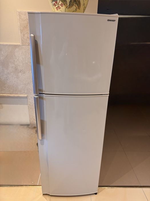 Lodówko-zamrażarka beżowa Sharp SJ-420V-BE | Duża | Stan bardzo dobry