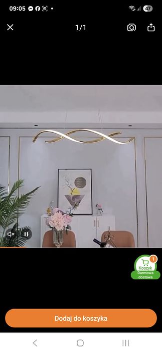 Lampa led do salonu . Posiadam 2 szt