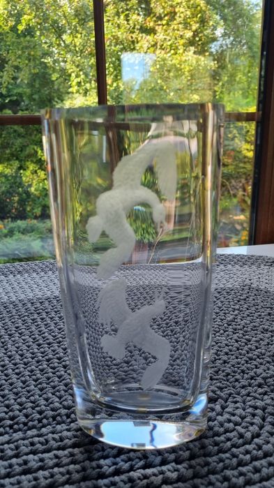Wazon szklany 24 cm wy.