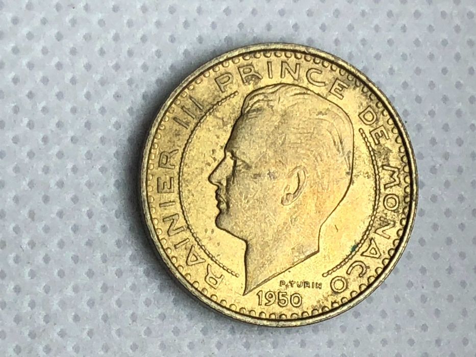 Mónaco 1950 - 10 Francos Alumínio-Bronze