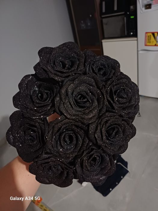 Róże ze wstążki handmade