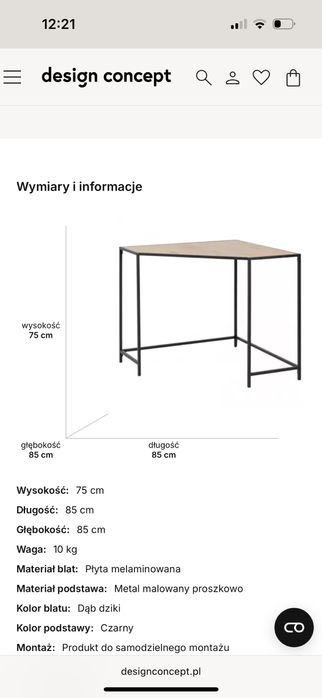 Użytkowy stół narożny Seaford – idealny do małych pomieszczeń
