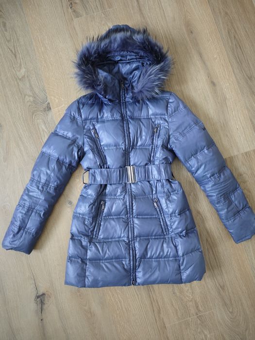 Kurtka zimowa damska Lee Cooper S puchowa futerko naturalne