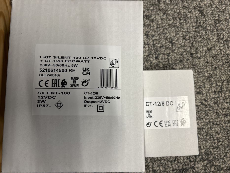 Extrator de WC da S&P silent 100 ecowatt de 12 V