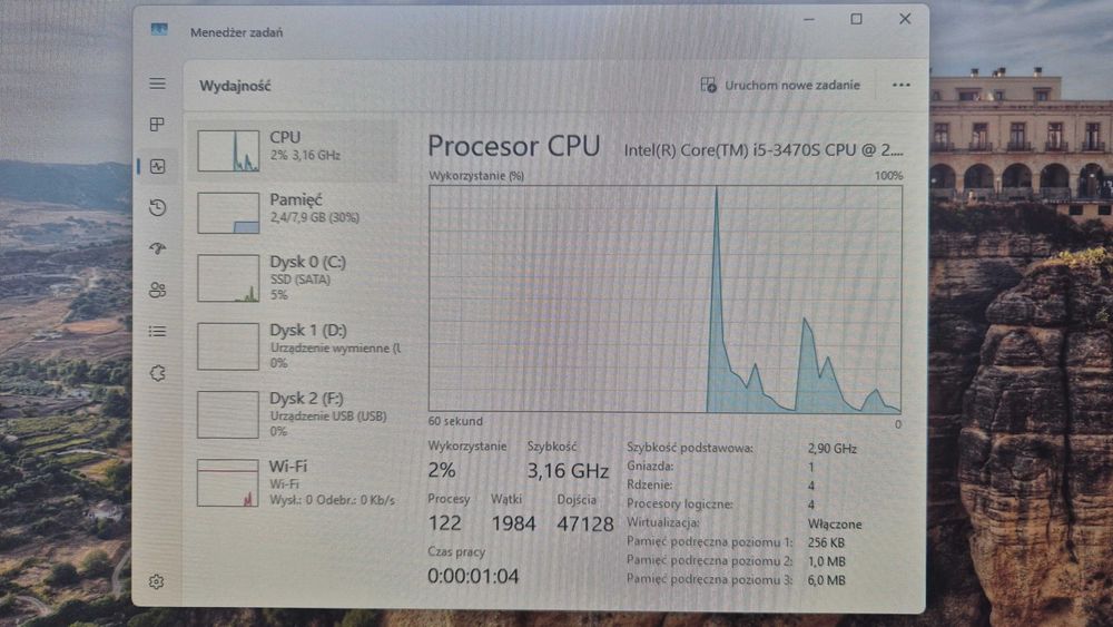 Komputer Dell Vostro 270s core i5-3470S 8GB RAM SSD 240GB Windows11Pro