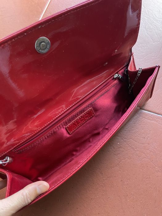 Aldo Red Velvet Clutch