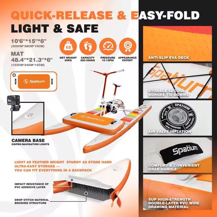 Sup bicicleta aquatica