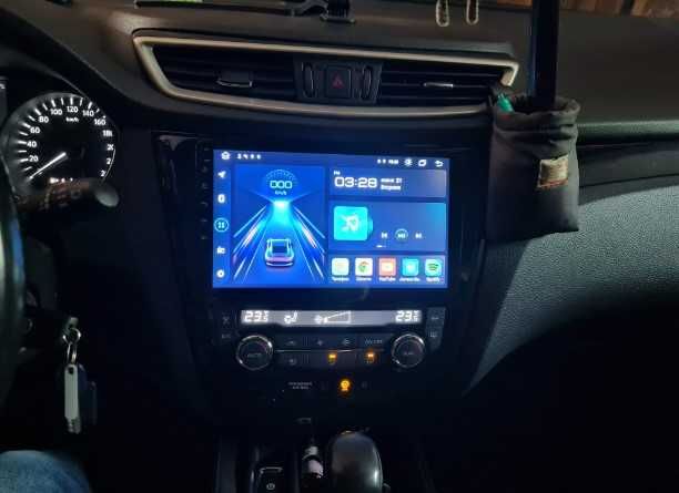 2 DIN автомагнитола Android Nissan Qashqai X-Trail Rogue 2013-17