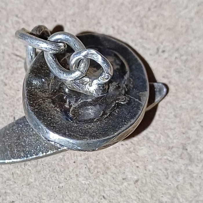 botões de punho vintage, em prata, ouro e madre pérola