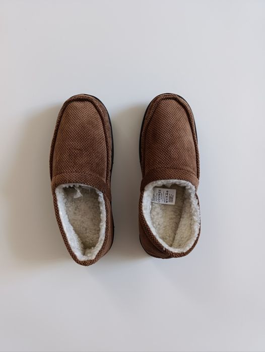 Чоловічі Теплі домашні макасини капці на хутрі 41-42 розмір, unisex