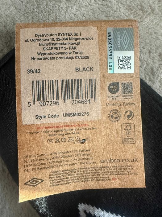 Skarpetki stópki Umbro 39-42