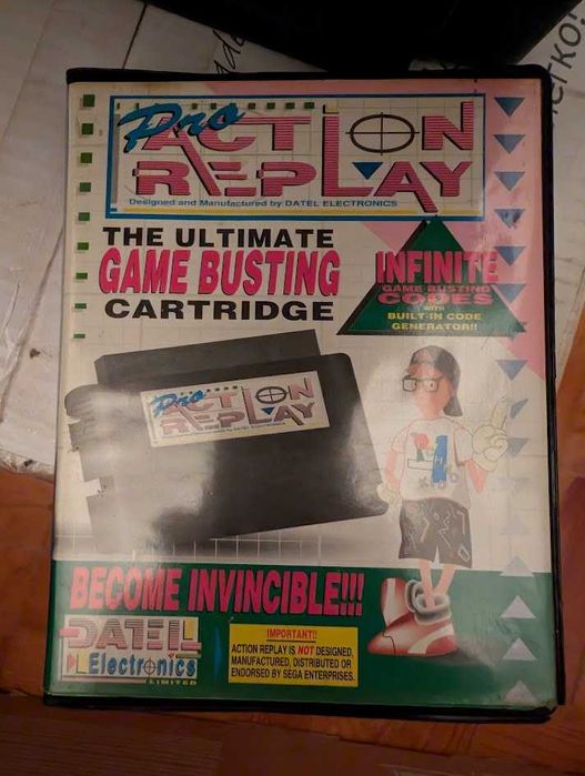 Pro Action Replay Datel para Sega Mega Drive com caixa original