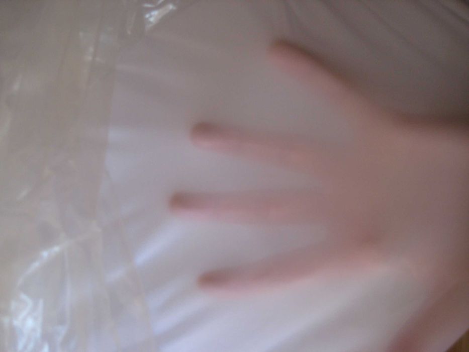 Dzianina biała przeźroczysta