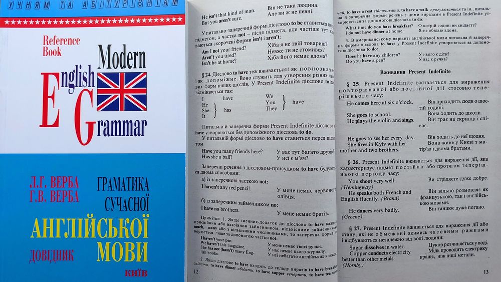 Граматика сучасної англійської мови довідник із вправами Верба Л. Г.