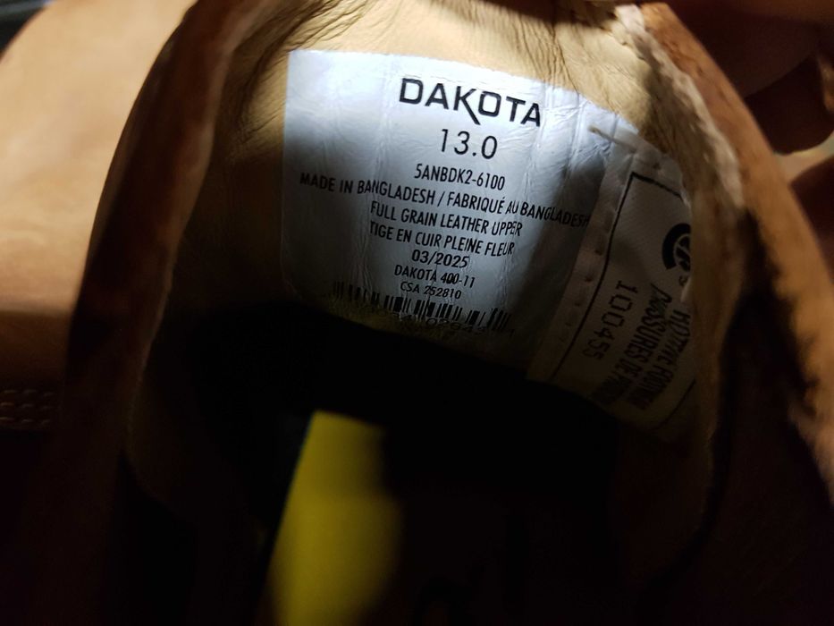 Buty robocze DAKOTA rozm 46 wkł 31 cm