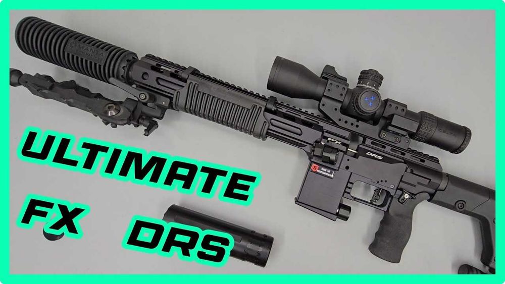 Carabina de ar comprimido PCP FX DRS tactical 700mm calibre 5.5mm