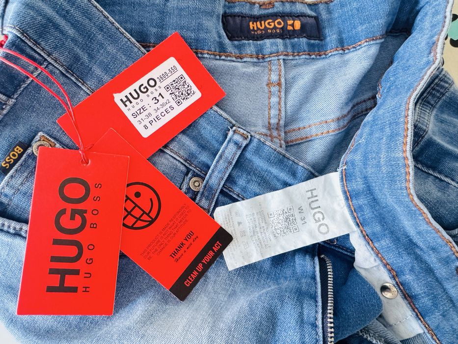 Hugo Boss spodenki jeansowe męskie