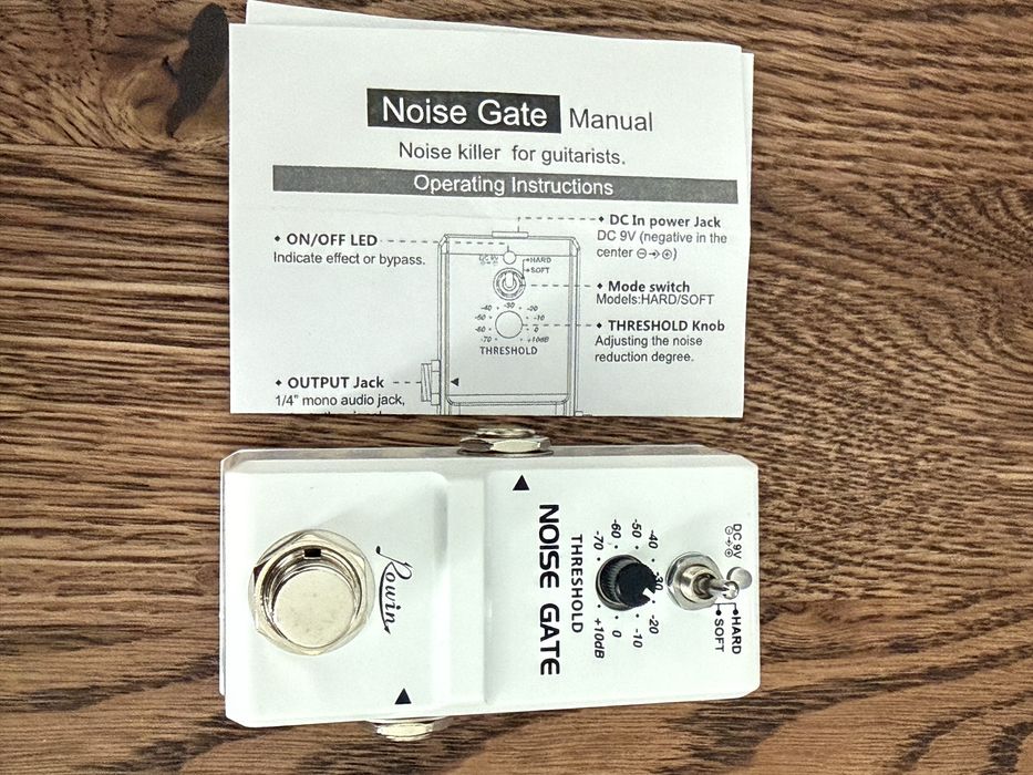 Педаль Noise Gate шумоподавления Rowin