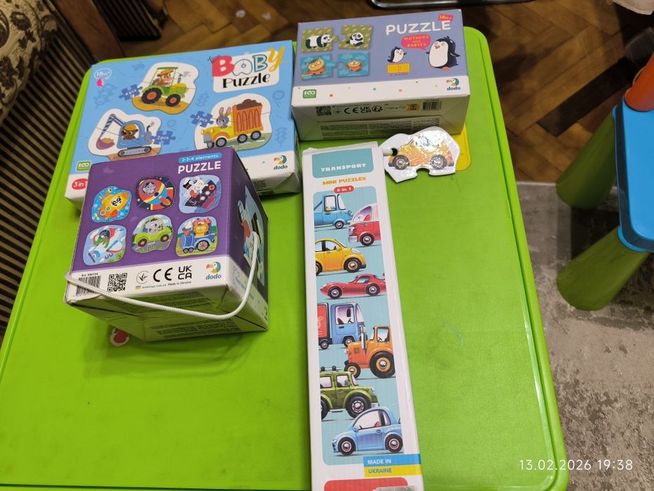 Пазли дитячі від 18 міс