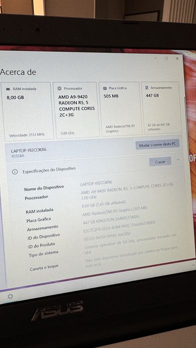 PC Portatil ASUS