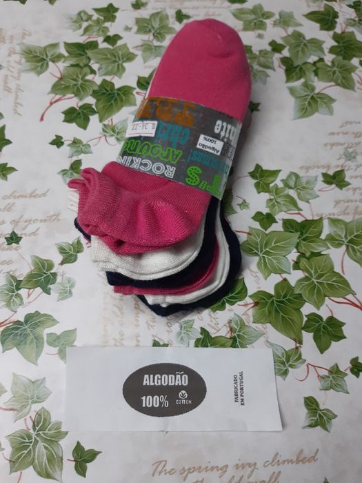 13 + 13 pares de meias em algodão bom