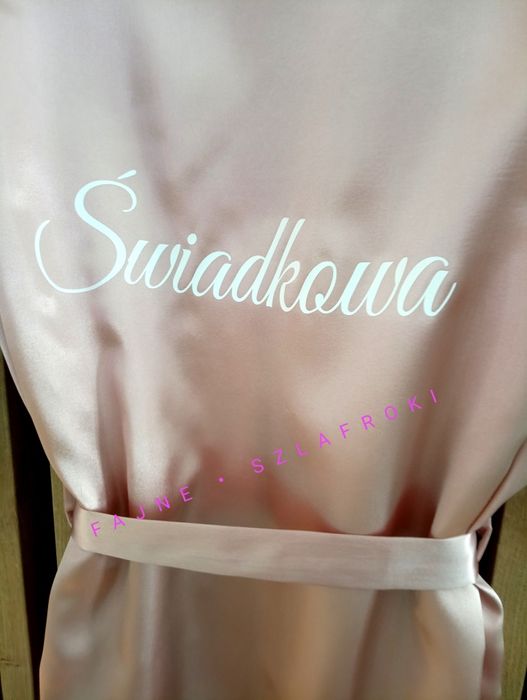 Komplet szlafroków ślubnych dla Panny Młodej i Świadkowej