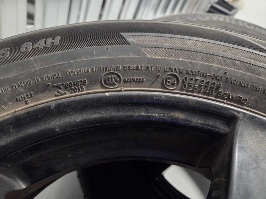 Felgi aluminiowe czarne 5x100 R15 + opony letnie 185/60