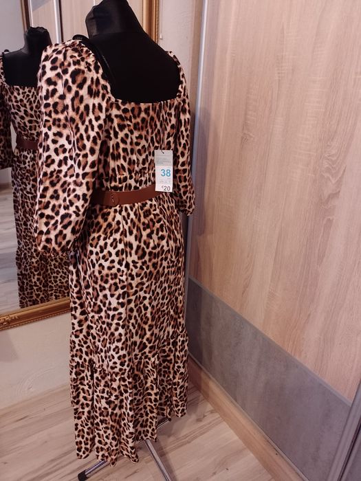 Nowa sukienka MIDI panterka rozm M Primark