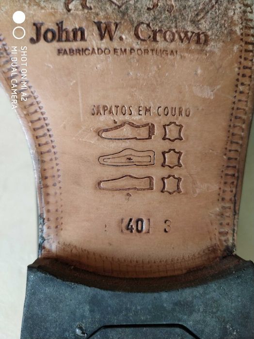 Sapatos homem em couro nº 40