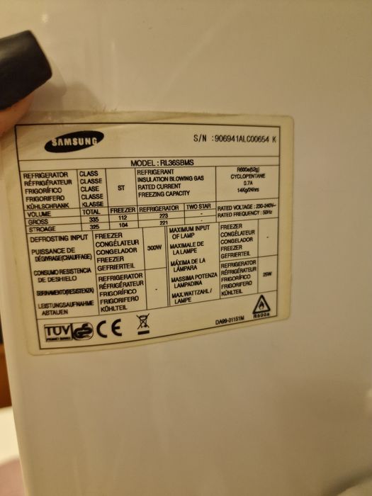 Lodówka Samsung chłodziarko zamrażarka no frost