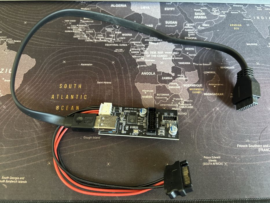 USB 3.0 19/20-Pin to USB 3.0 19/20-Pin and USB 3.1 Adapter64551979691650120
