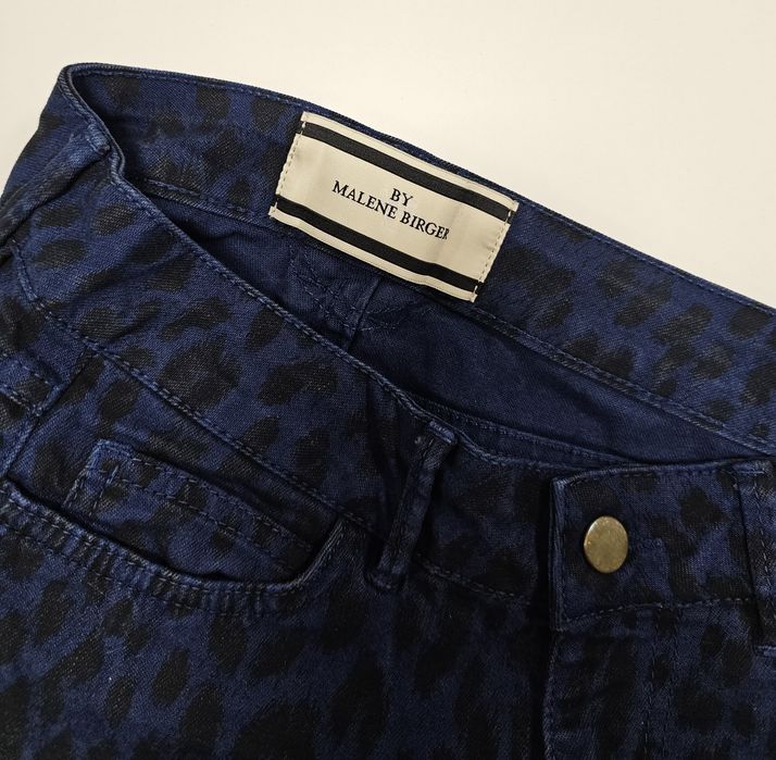 Malene Birger spodnie damskie 26 x 32 w panterkę scandi