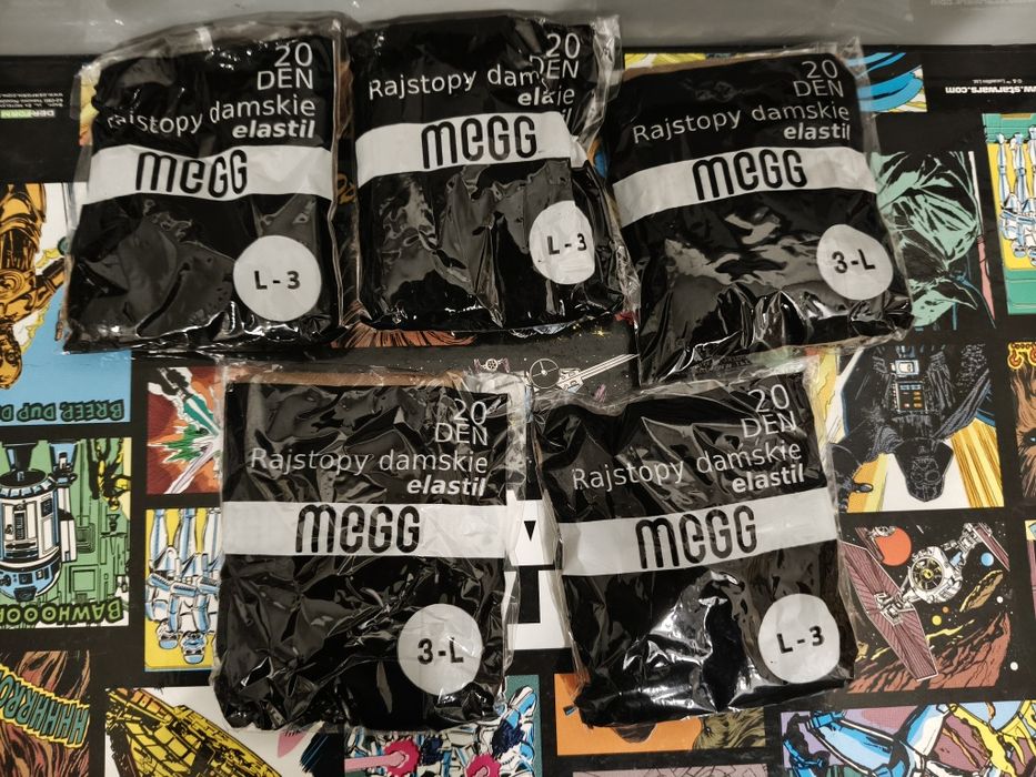 5 sztuk rajstop MEGG ekastil rozmiar L3  DEN20