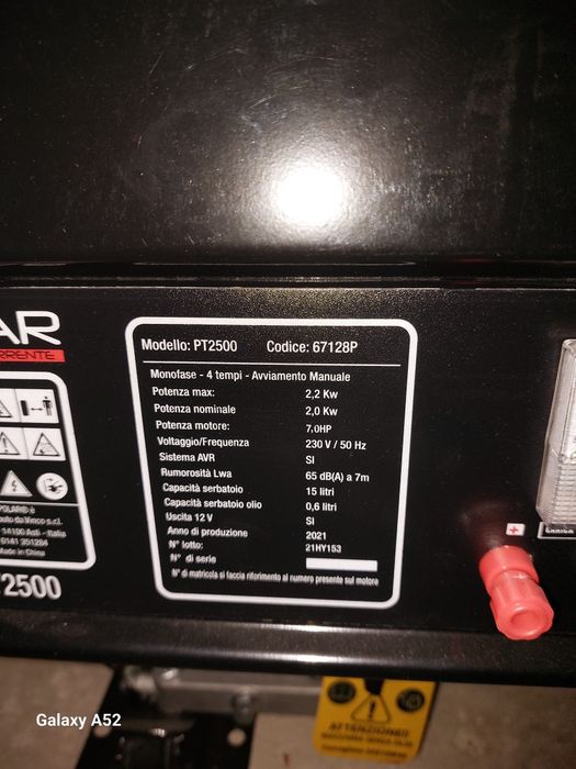 Генератор 2.2кВт POLAR PT2500