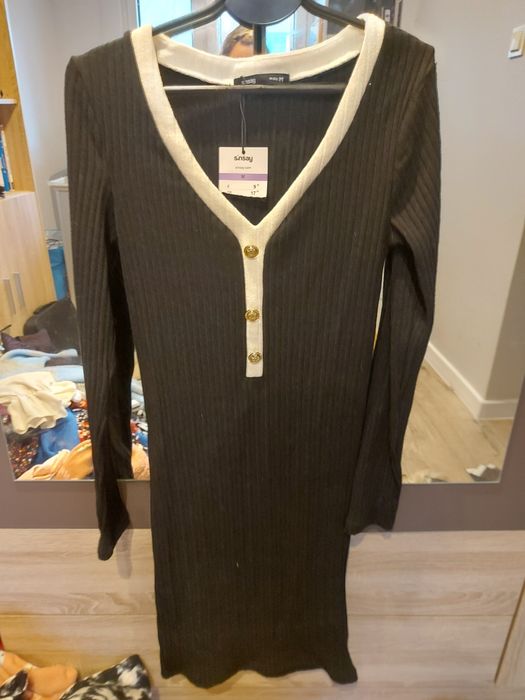 Elegancka sukienka sweterkowa M nowa