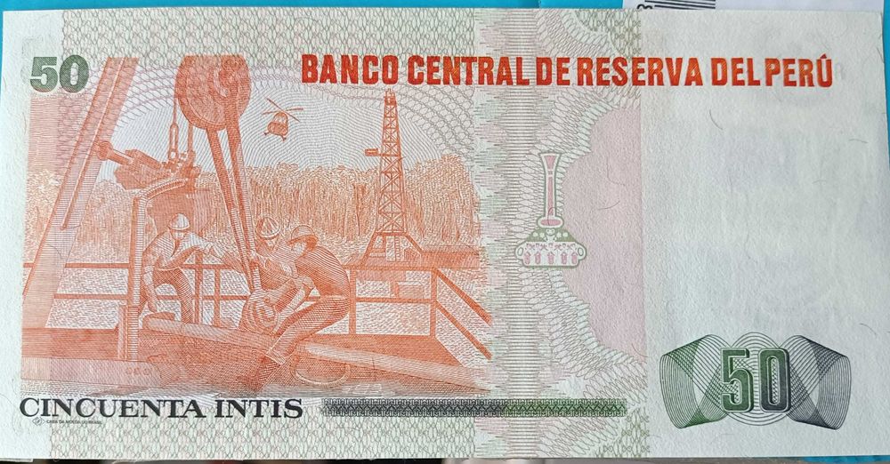 Set de 4 Notas Circuladas no Perú      ( Continente sul Americano)