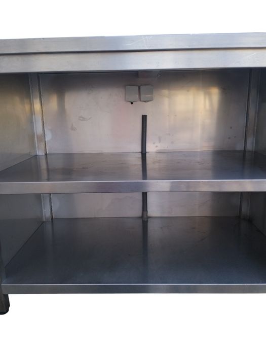 Bancada Inox com prateleiras