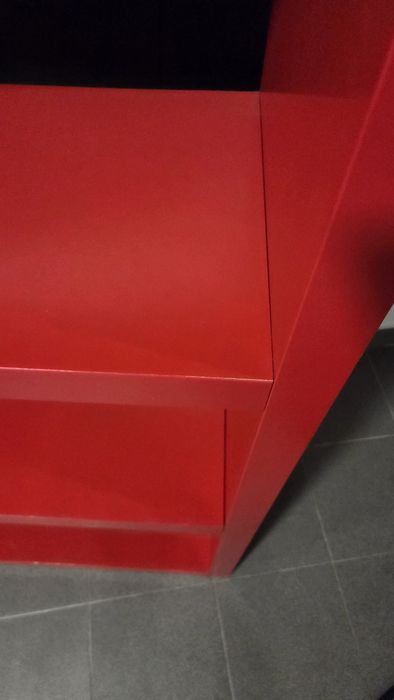 Estante ikea vermelha