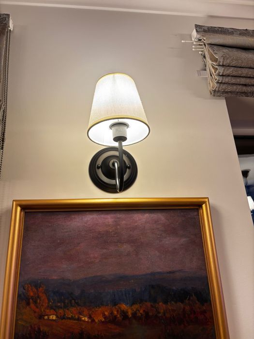 Komplet lamp wiszących i kinkietów