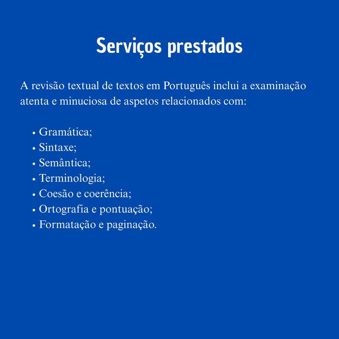 Revisão textual personalizada