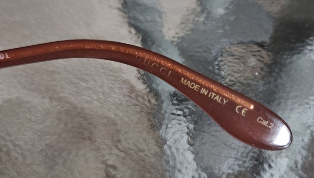 Brązowe okulary Gucci