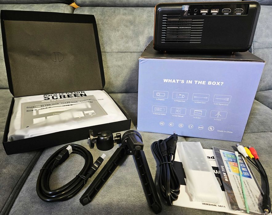 XUANPAD 2024 Ulepszony Projektor Bluetooth 5G WIFI-RD886B 110W 4K