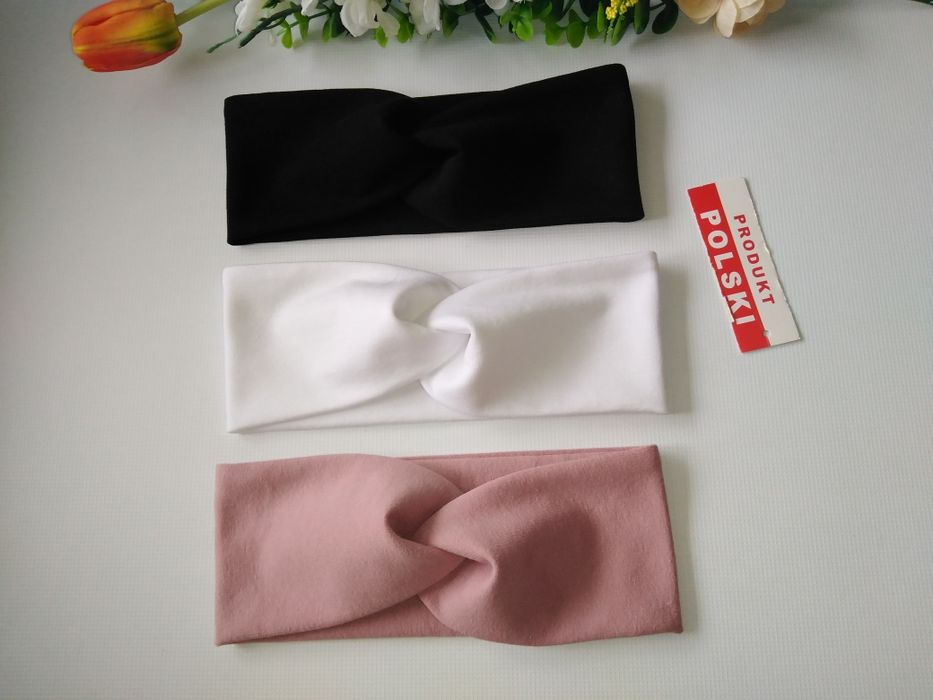 Szerokie opaski przeplatane  ~ na głowę ~ hand made