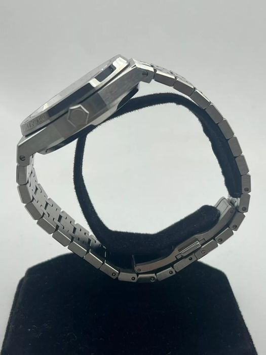 SEIKO MOD Royal OAK Czarny Black Custom NOWY Zegarek Męski