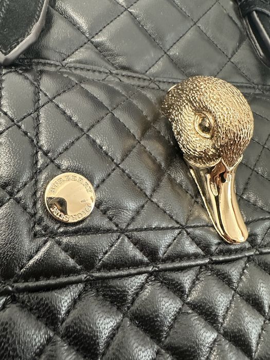 Torba do reki burberry czarna pikowana