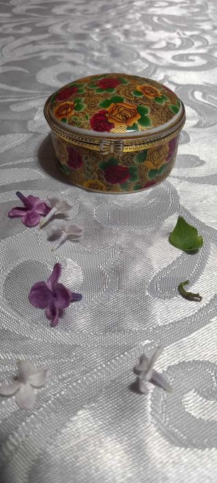 puzderko róże kwiaty vintage retro