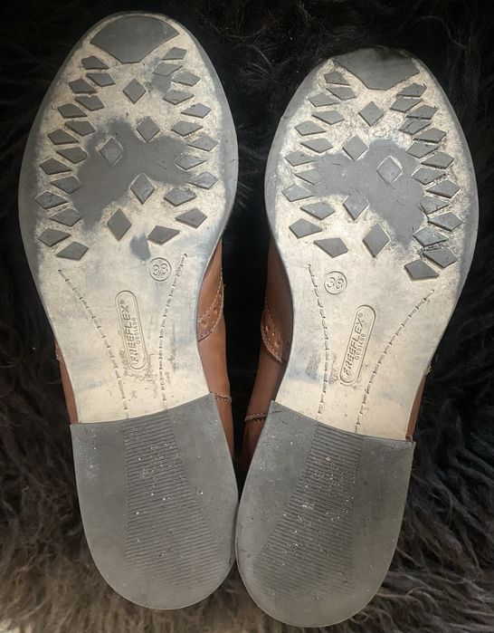 Botki damskie Pat Calvin Freeflex 38 skórzane 24 cm
