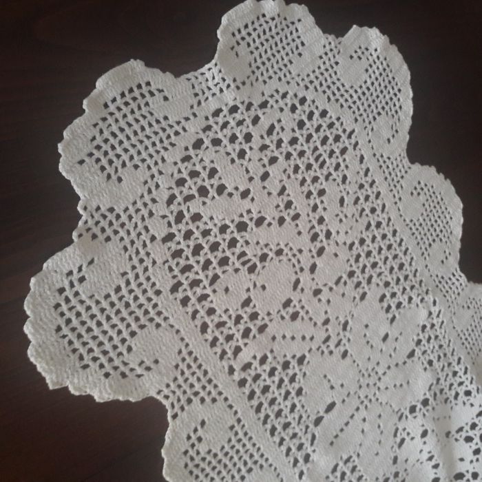 Naperon de renda feita à mão, novo